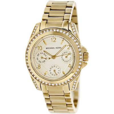 Michael Kors Blair Champagne Dial Gold-tone Stainless Steel Ladies Watch MK5639 - Watch