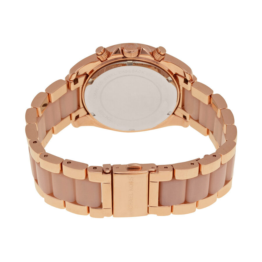 Michael Kors Blair Chronograph Rose Dial Ladies Watch MK5943 - The Watches Men & CO #3