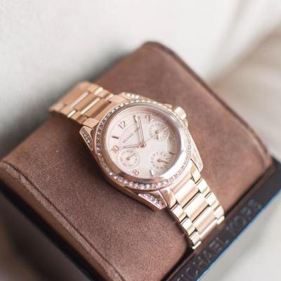 Michael Kors Blair watch on branded presentation box
