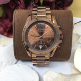 Michael Kors Bradshaw Chronograph Espresso Dial Unisex Watch MK5628 - The Watches Men & CO #6