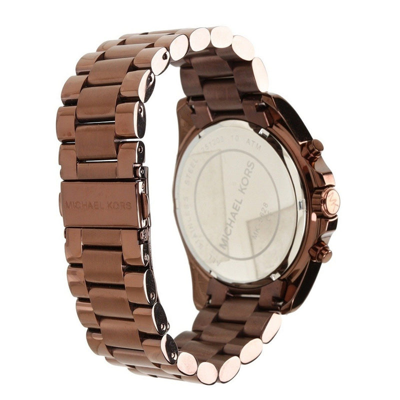 Michael Kors Bradshaw Chronograph Espresso Dial Unisex Watch MK5628 - The Watches Men & CO #3
