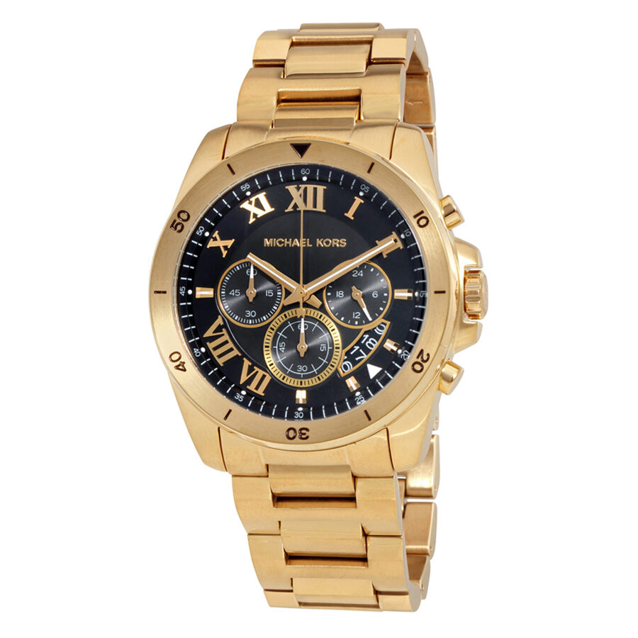 Michael Kors Brecken Chronograph Black Dial Men's Watch MK8481 - The Watches Men & CO