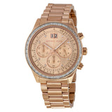 Michael Kors Brinkley Chronograph Rose Dial Ladies Watch MK6204 - BigDaddy Watches