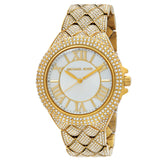 Michael Kors Camille Quartz Crystal White Dial Ladies Watch MK4800 - The Watches Men & Co