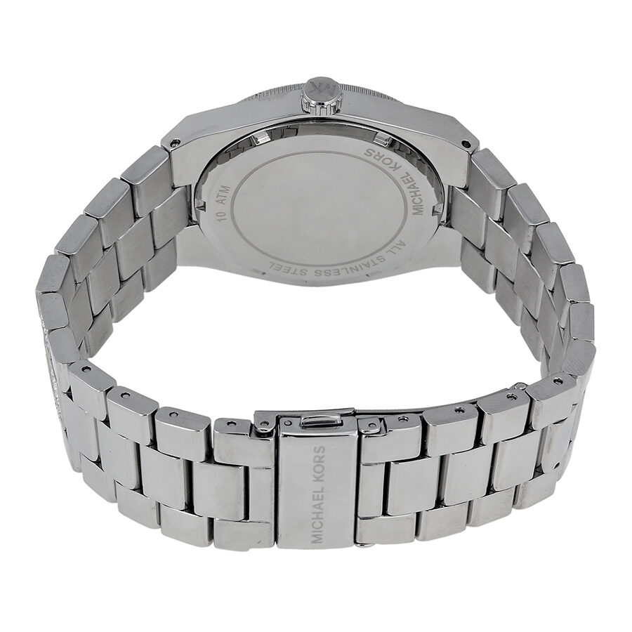 Michael Kors Channing watch caseback and stainless steel bracelet