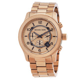 Michael Kors Chronograph Quartz Beige Gold-Tone Dial Men's Watch MK9106 - The Watches Men & Co