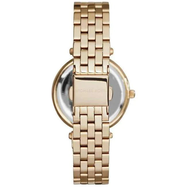 Michael Kors Darci Black Dial Ladies Gold Tone Crystal Pave Watch MK3738 - Watch