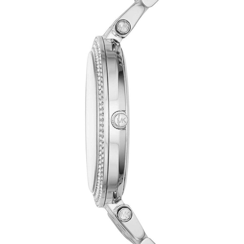 Michael Kors Darci Crystal Paved Silver Ladies Watch MK3404 - The Watches Men & CO #4