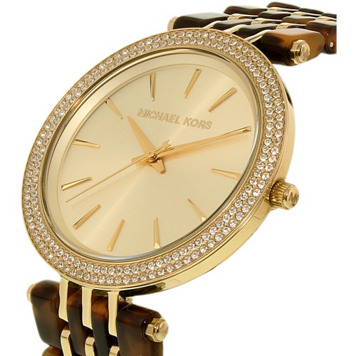 Michael Kors Darci Gold Dial Acetate Strap Ladies Watch MK4326 - The Watches Men & CO #3