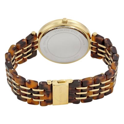 Michael Kors Darci Gold Dial Acetate Strap Ladies Watch MK4326 - The Watches Men & CO #5