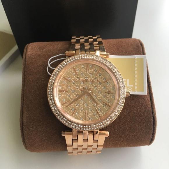 Michael Kors Darci Rose Gold Ladies Watch MK3399 - The Watches Men & CO #4
