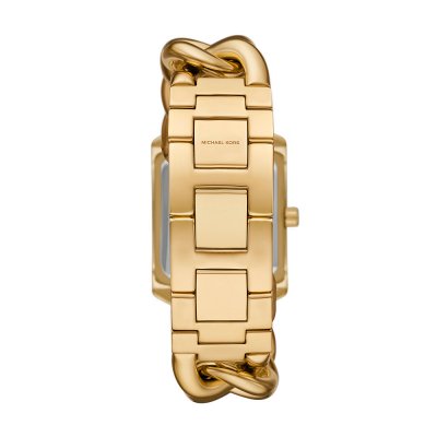 Side view of Emery MK7300 watch showing link bracelet band and case profile
