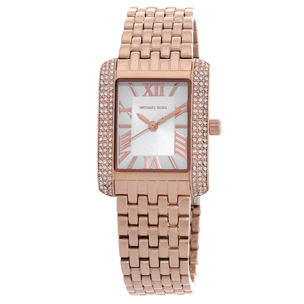 Michael Kors Emery Quartz Crystal White Dial Ladies Watch MK4743 - The Watches Men & Co