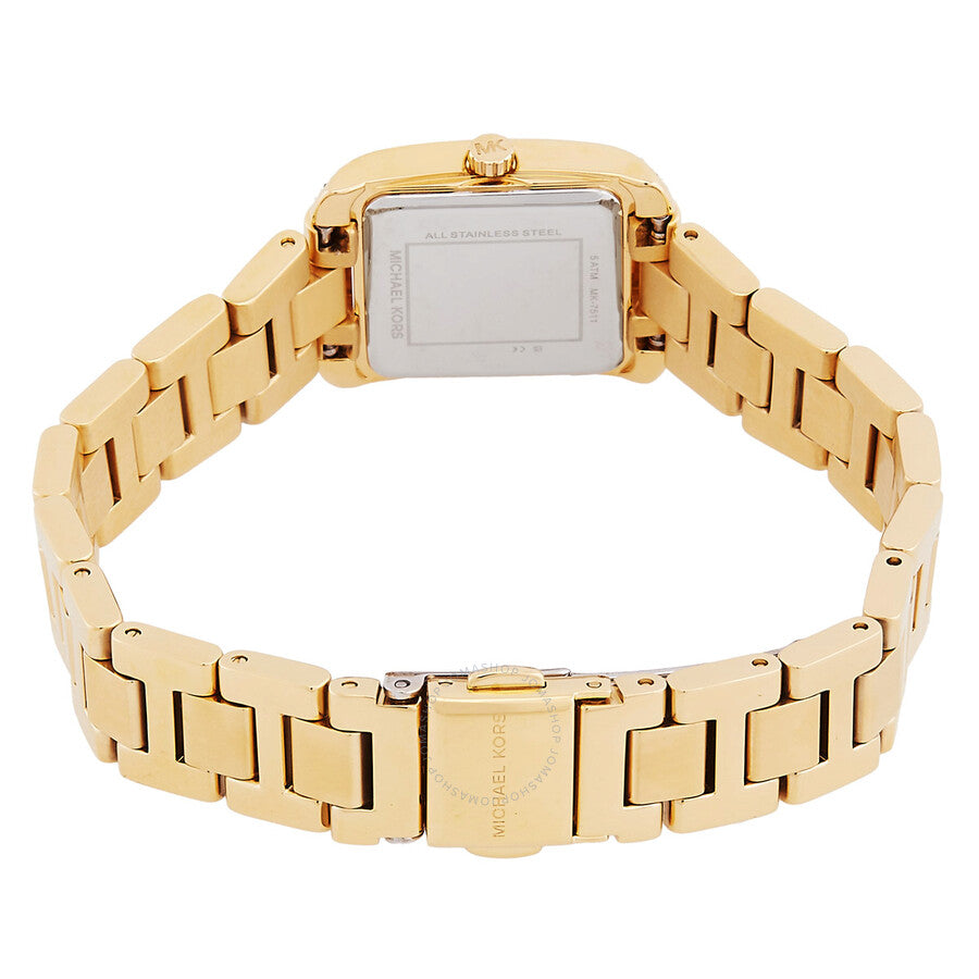 Michael Kors Emery Quartz Gold Dial Ladies Watch and Bracelets Gift Set MK7510SET - The Watches Men & Co #3