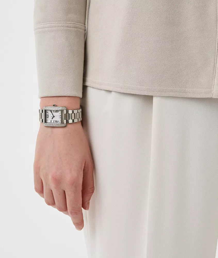 Michael Kors Emery Three-Hand Silver-Tone Women's Watch - MK4642