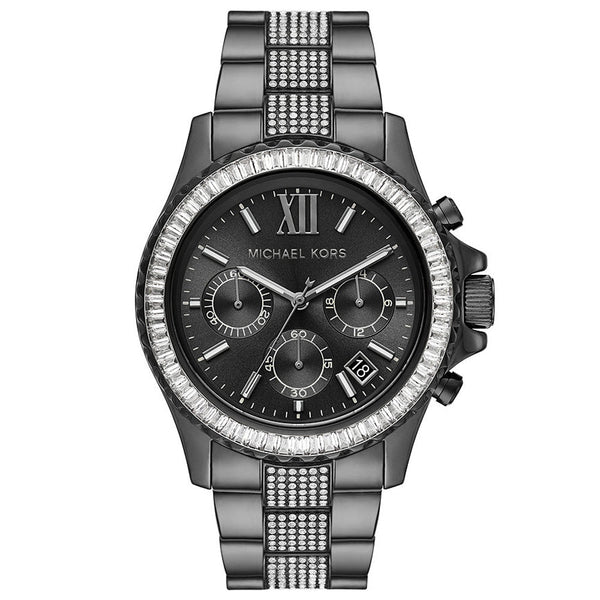 Michael Kors Everest Chronograph Quartz Crystal Black Dial Ladies Watch MK6974 - Watch