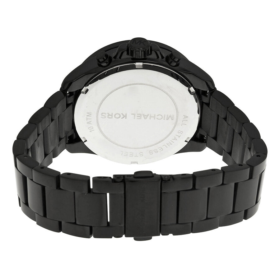 Michael Kors Everest  Chronograph Rose Dial Black Ion-plated Ladies Watch MK5879 - The Watches Men & CO #3