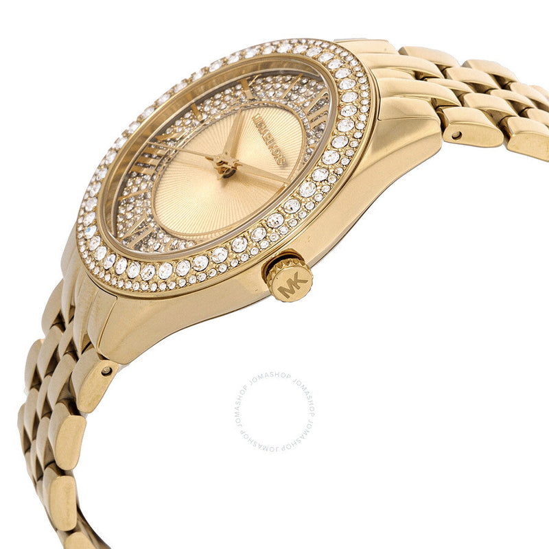 Michael Kors Harlowe Pave Quartz Crystal Ladies Watch MK4709 - The Watches Men & Co #2