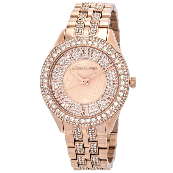 Michael Kors Harlowe Pave Quartz Crystal Ladies Watch MK4710 - The Watches Men & Co