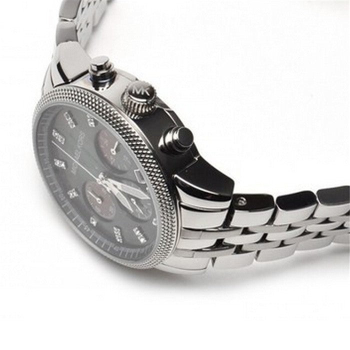 Michael Kors Jet Set Chronograph Black Dial Ladies Watch MK5021 - The Watches Men & CO #3