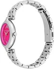 Michael Kors Laney women's watch angled view of silver stainless steel bracelet and case
