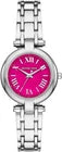 Michael Kors Laney women's watch with pink dial and silver stainless steel case