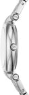 Michael Kors Laney women's watch side view of silver stainless steel bracelet