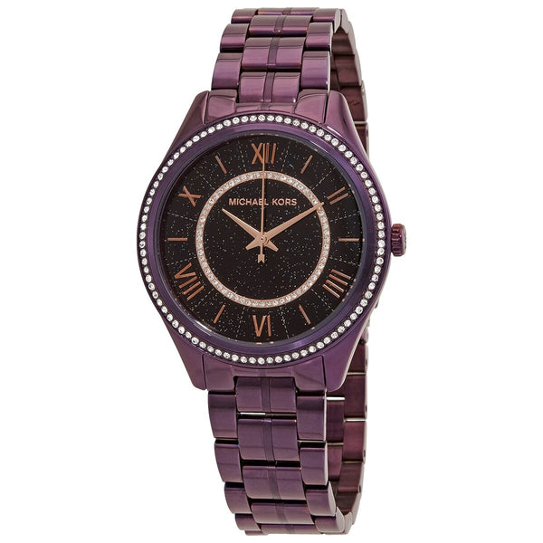 Michael Kors Lauryn Quartz Crystal Black Dial Ladies Watch MK3724 - The Watches Men & CO