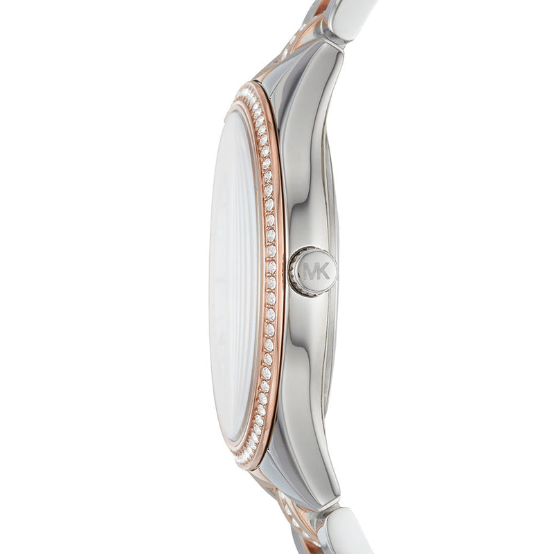 Michael Kors Lauryn Quartz White Mother of Pearl Dial Ladies Watch MK3979 - Watch