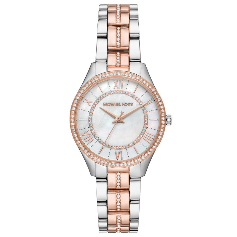 Michael Kors Lauryn Quartz White Mother of Pearl Dial Ladies Watch MK3979 - Watch