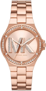 Michael Kors Lennox Three Hand Rose Gold Dial Rose Gold Steel Strap Watch For Women - MK1063 mk1063 - Image 1