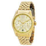 Michael Kors Lexington Chronograph Quartz Gold Dial Ladies Watch MK7378 - The Watches Men & Co