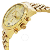 Michael Kors Lexington Chronograph Quartz Gold Dial Ladies Watch MK7378 - The Watches Men & Co #2