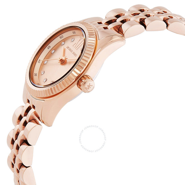 Michael Kors Lexington Quartz Rose Gold Dial Ladies Watch MK4739 - The Watches Men & Co #2