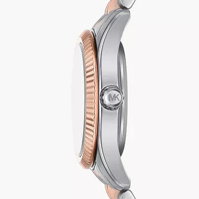 Michael Kors Lexington Three-Hand White Dial Two Tone Steel Strap Watch for Women - MK4817 mk4817 - Image 2