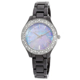 Michael Kors Liliane Quartz Crystal Black Dial Ladies Watch MK4650 - The Watches Men & Co