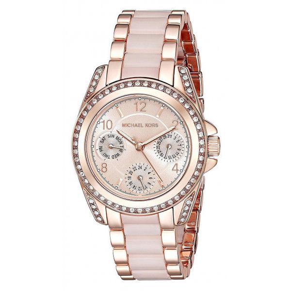 Michael Kors Mini Blair Multi-Function Rose Dial Ladies Watch MK6175 - Watch