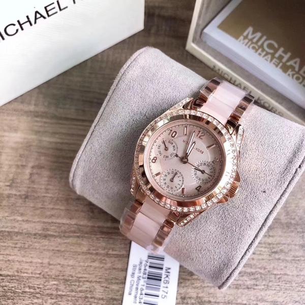 Michael Kors Mini Blair Multi-Function Rose Dial Ladies Watch MK6175 - Watch