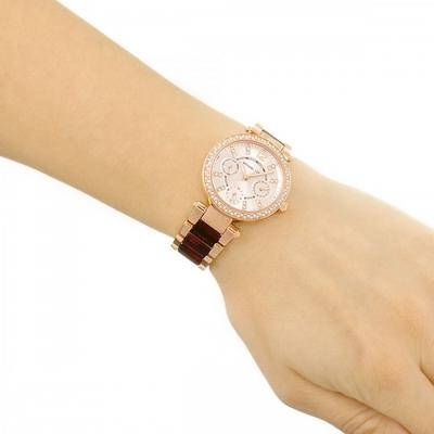 Michael Kors Mini Parker Multi-Function Rose Dial Ladies Watch MK6239 - Watch