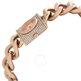 Michael Kors MK Chain Lock Quartz Crystal Rose Gold Dial Ladies Watch MK4827 - The Watches Men & Co #2