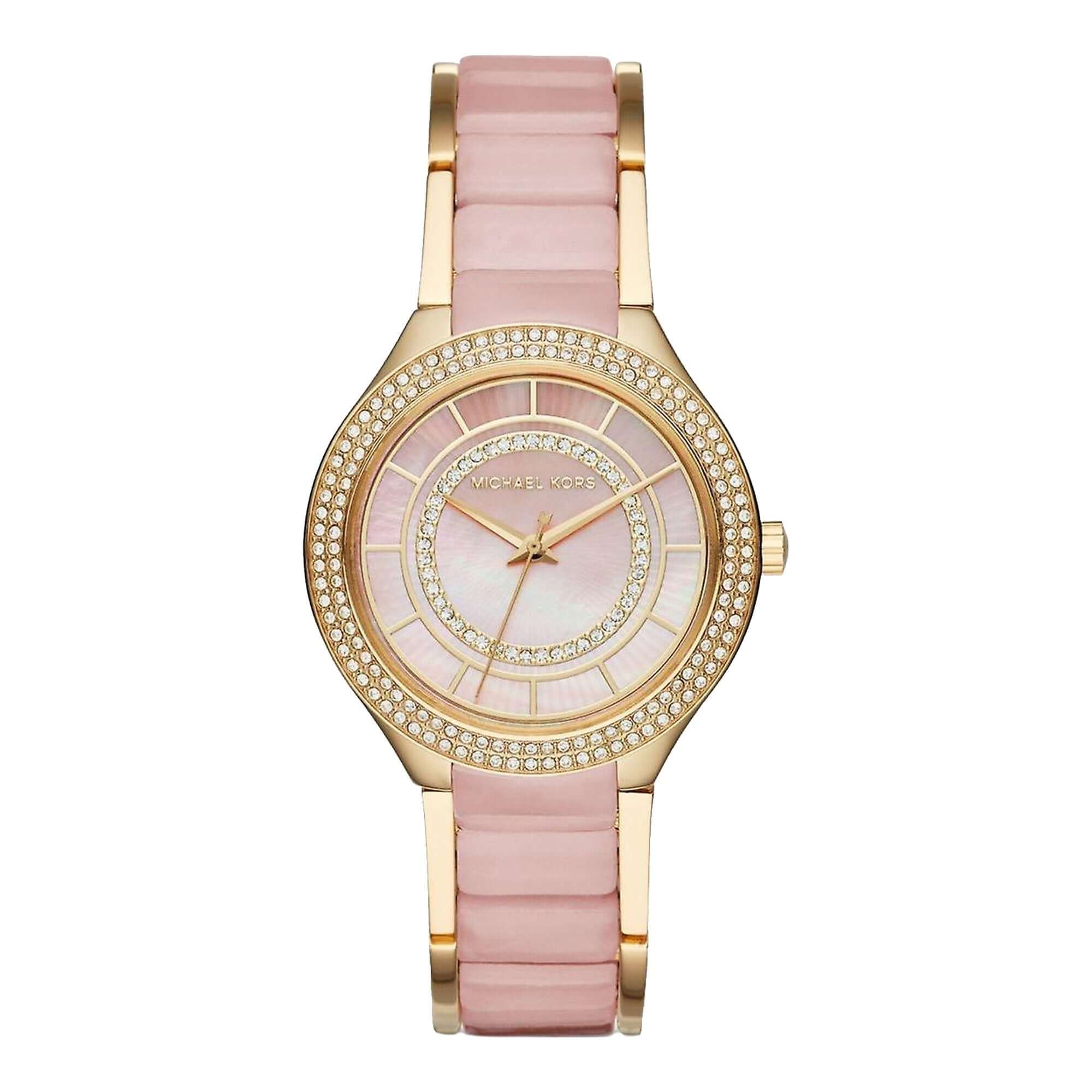 Michael Kors Kerry Pink Acetate and Gold Women's Watch - MK3508