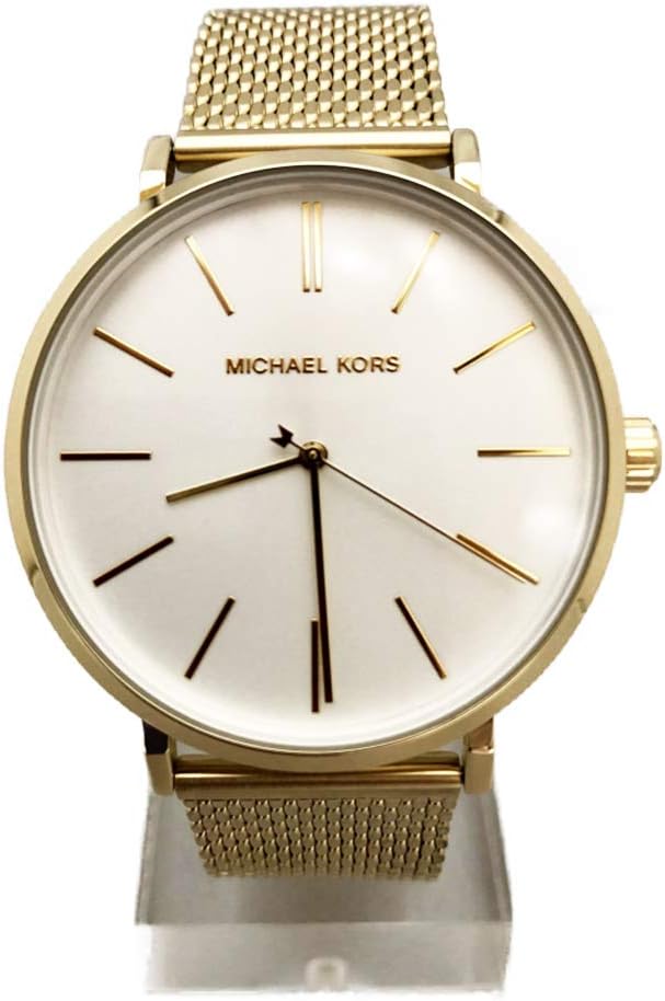 Michael Kors MK7150 women's watch gold tone with white face and mesh strap