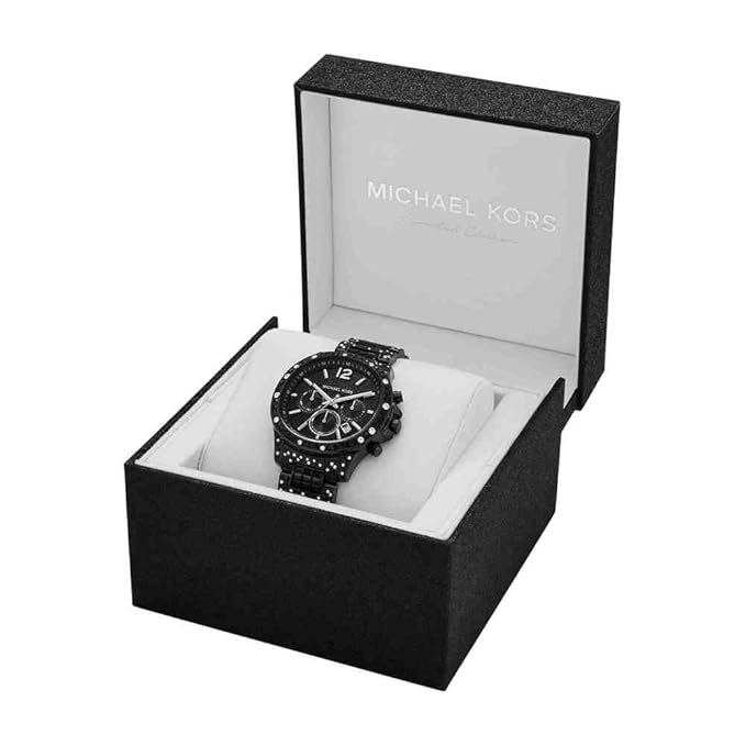 Michael Kors MK7490LE limited-edition chronograph watch displayed in branded black presentation box