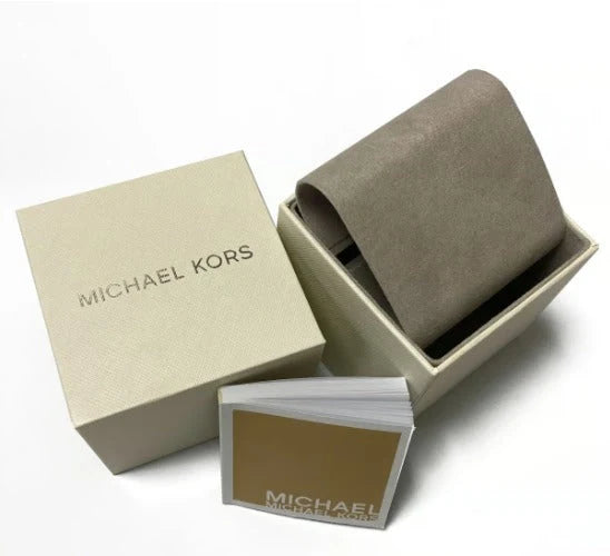 Michael Kors Brecken Black Dial Gold Watch - MK8848