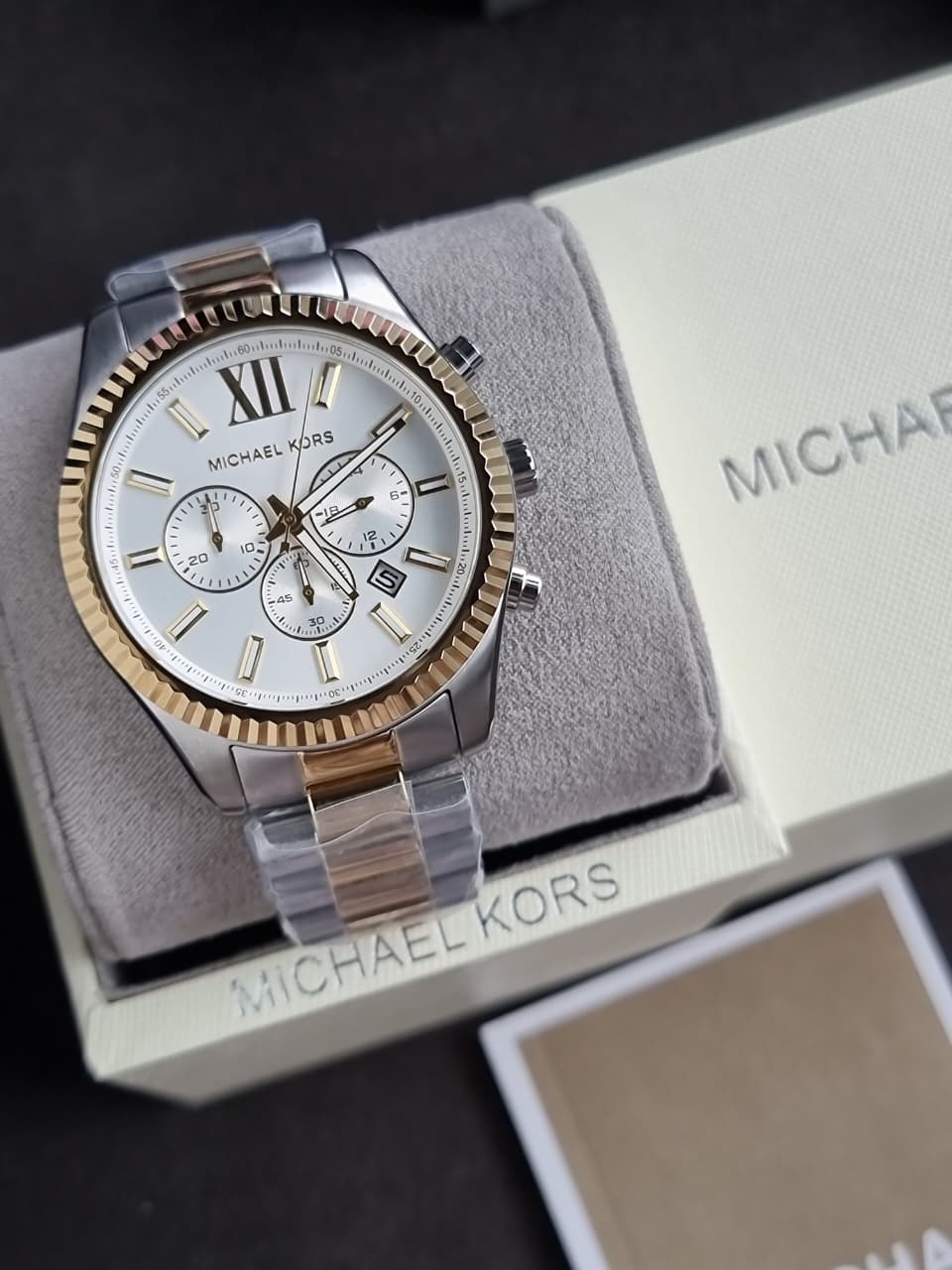 Michael Kors MK9236 watch displayed on packaging box