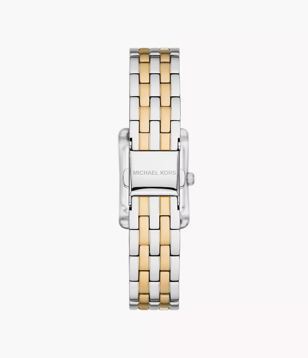 Michael Kors MKO1035 two-tone stainless steel bracelet with mixed silver and gold links