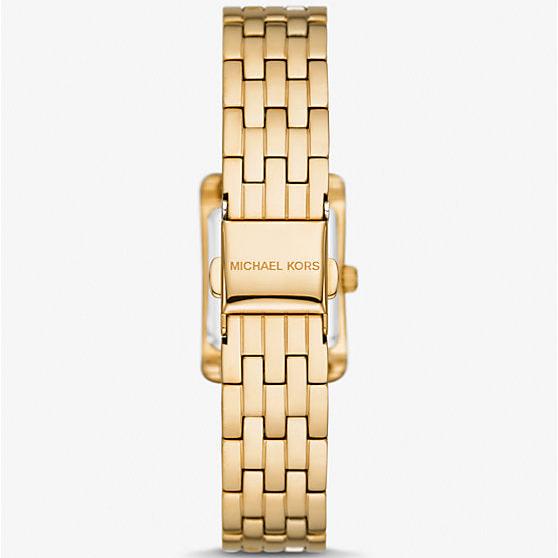 Michael Kors Monroe Pave Crystals White Dial Gold Steel Strap Watch for Women - MKO1034 mk01034 - Image 3