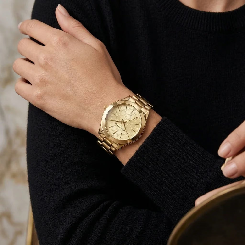 Michael Kors Slim Runway Gold Women's Watch - MK3335
