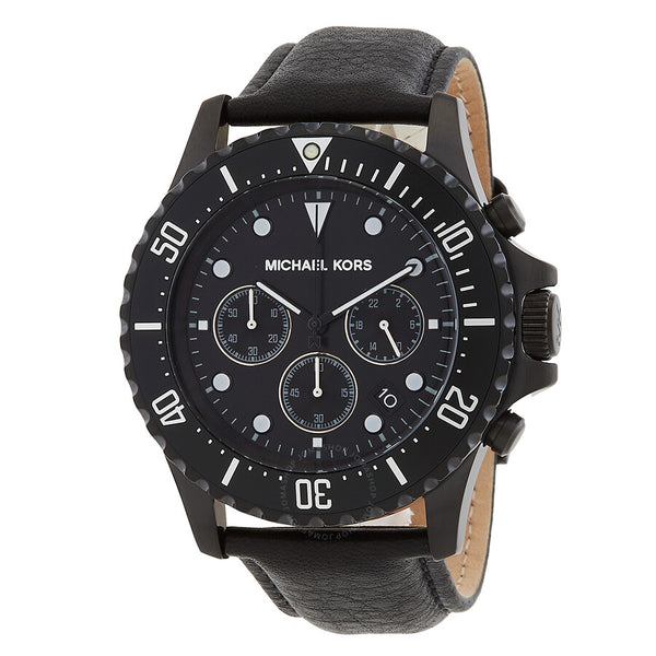 Michael Kors Oversized Everest Chronograph Quartz Black Dial Men's Watch MK9053 - The Watches Men & Co