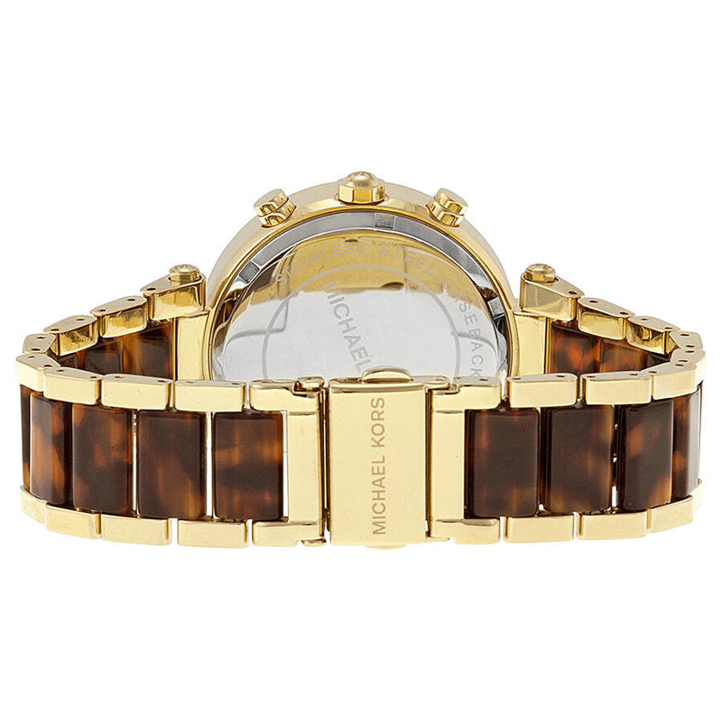 Michael Kors Parker Chronograph Gold Dial Ladies Watch #MK5688 - The Watches Men & CO #3